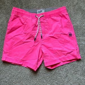 Party Pants Men’s pink bathing suit- 5” inseam